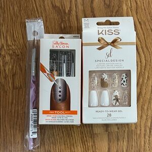 Kiss Special Design Gel Nails with Sally Hansen Tool Kit